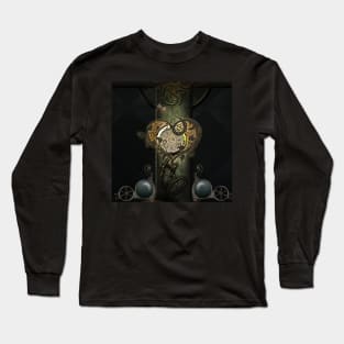 Wonderful steampunk heart, clocks and gears Long Sleeve T-Shirt